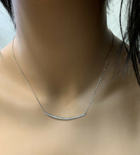 Load image into Gallery viewer, 0.35Ct Stunning 14K Solid White Gold Diamond Necklace