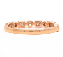 Load image into Gallery viewer, 0.35Ct Natural Diamond 14K Solid Rose Gold Band Ring