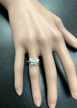 Load image into Gallery viewer, 0.25Ct Natural Diamond 14K Solid White Gold Butterfly Ring