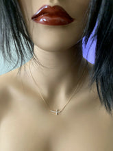 Load image into Gallery viewer, 0.25Ct Stunning 14K Solid Rose Gold Diamond Cross Necklace
