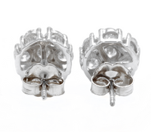 Load image into Gallery viewer, 1.15ct Natural Diamond 14k Solid White Gold Earrings