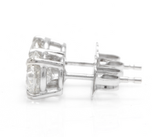 Load image into Gallery viewer, 1.60ct Natural Diamond 14k Solid White Gold Stud Earrings