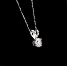 Load image into Gallery viewer, 0.90ct Natural Diamond 14k Solid White Gold Pendant Necklace