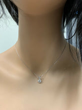 Load image into Gallery viewer, 0.90ct Natural Diamond 14k Solid White Gold Pendant Necklace