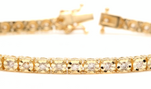 Load image into Gallery viewer, 2.60 Carats Natural Diamond 14k Solid Yellow Gold Tennis Bracelet