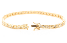 Load image into Gallery viewer, 2.60 Carats Natural Diamond 14k Solid Yellow Gold Tennis Bracelet
