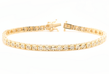 Load image into Gallery viewer, 1.50 Carats Natural Diamond 14k Solid Yellow Gold Tennis Bracelet