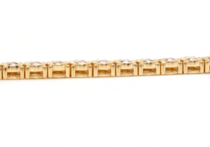 1.50 Carats Natural Diamond 14k Solid Yellow Gold Tennis Bracelet