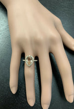 Load image into Gallery viewer, 3.70 Carats Natural Morganite and Diamond 18k Solid Rose Gold Ring