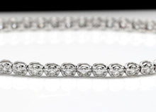 Load image into Gallery viewer, Very Impressive 1.15 Carats Natural Diamond 14K Solid White Gold Bracelet