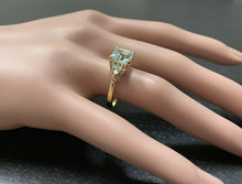 Load image into Gallery viewer, 2.75 Carats Natural Aquamarine and Diamond 14k Solid Yellow Gold Ring