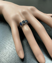 Load image into Gallery viewer, 2.66 Carats Natural Sapphire and Diamond 14k Solid White Gold Ring
