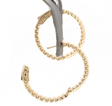 Load image into Gallery viewer, 2.15ct Natural Diamond 14k Solid Yellow Gold Hoop Earrings