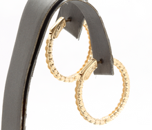 Load image into Gallery viewer, 2.15ct Natural Diamond 14k Solid Yellow Gold Hoop Earrings