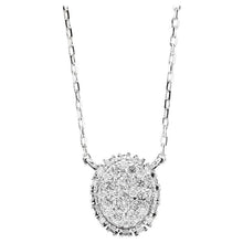 Load image into Gallery viewer, 0.95ct Stunning 14k Solid White Gold Diamond Chain Necklace