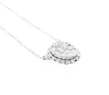 Load image into Gallery viewer, 0.95ct Stunning 14k Solid White Gold Diamond Chain Necklace