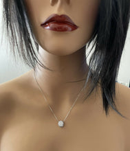 Load image into Gallery viewer, 0.95ct Stunning 14k Solid White Gold Diamond Chain Necklace