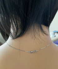Load image into Gallery viewer, 0.95ct Stunning 14k Solid White Gold Diamond Chain Necklace