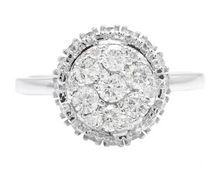 Load image into Gallery viewer, 1.15ct Natural Diamond 14k Solid White Gold Band Ring