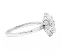 Load image into Gallery viewer, 1.15ct Natural Diamond 14k Solid White Gold Band Ring