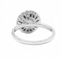 Load image into Gallery viewer, 1.15ct Natural Diamond 14k Solid White Gold Band Ring