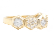 Load image into Gallery viewer, 1.25ct Natural Diamond 14k Solid Yellow Gold Band Ring