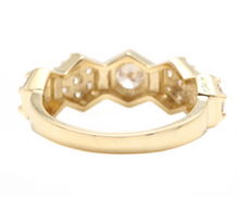Load image into Gallery viewer, 1.25ct Natural Diamond 14k Solid Yellow Gold Band Ring