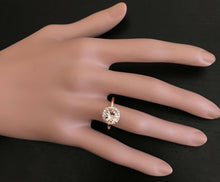Load image into Gallery viewer, 2.25 Carats Natural Morganite and Diamond 14k Solid Yellow Gold Ring