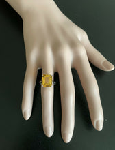 Load image into Gallery viewer, 6.00 Carats Natural Citrine 14k Solid White Gold Ring