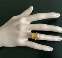 Load image into Gallery viewer, 6.00 Carats Natural Citrine 14k Solid White Gold Ring
