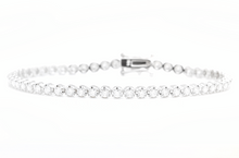 Load image into Gallery viewer, 2.50 Carats Natural Diamond 14k Solid White Gold Bracelet