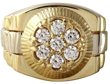 Load image into Gallery viewer, 1.25 Carats Natural Diamond 14K Solid Yellow Gold Men&#39;s Ring