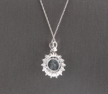 Load image into Gallery viewer, 5.70Ct Natural Aquamarine and Diamond 14K Solid White Gold Necklace