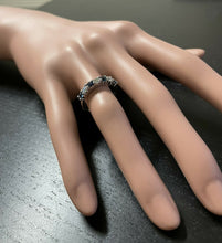 Load image into Gallery viewer, 1.00 Carat Natural Sapphire and Diamond 14K Solid White Gold Ring