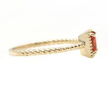 Load image into Gallery viewer, Exquisite Natural Orange Sapphire 14K Solid Yellow Gold Ring