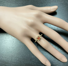 Load image into Gallery viewer, Exquisite Natural Orange Sapphire 14K Solid Yellow Gold Ring