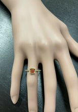 Load image into Gallery viewer, Exquisite Natural Orange Sapphire 14K Solid Yellow Gold Ring