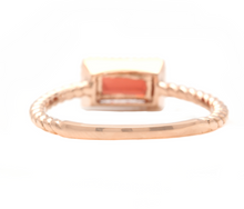 Load image into Gallery viewer, Exquisite Natural Garnet 14K Solid Rose Gold Ring