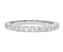 Load image into Gallery viewer, Splendid 0.65 Carats Natural Diamond 14K Solid White Gold Ring