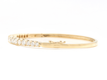 Load image into Gallery viewer, 3.40 Carats Natural Diamond 14K Solid Yellow Gold Bangle Bracelet