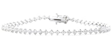 Load image into Gallery viewer, 1.80 Carats Stunning Natural Diamond 14K Solid White Gold Bracelet