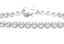 Load image into Gallery viewer, 1.70 Carats Stunning Natural Diamond 14K Solid White Gold Bracelet