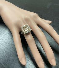 Load image into Gallery viewer, 5.10 Carats Exquisite Natural Morganite and Diamond 14K Solid Rose Gold Ring