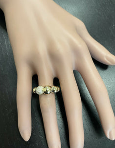 Splendid 0.32 Carats Natural Diamond 14K Solid Yellow Gold Ring