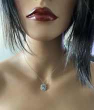 Load image into Gallery viewer, 3.40Ct Natural Aquamarine and Diamond 14K Solid White Gold Necklace