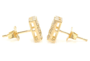 1.15 Carat Natural Diamond 14K Solid Yellow Gold Earrings