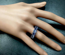 Load image into Gallery viewer, 8.50 Carats Natural Very Nice Looking Tanzanite 14K Solid White Gold Ring