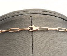 Load image into Gallery viewer, Gorgeous 5.00Ct Natural Diamond 14k Solid Rose Gold Tennis Paper Clip Style Necklace