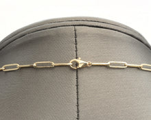 Load image into Gallery viewer, Gorgeous 2.80Ct Natural Diamond 14k Solid Two-Tone Gold Tennis Paper Clip Style Necklace