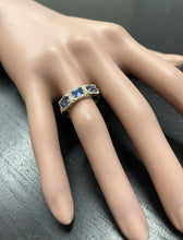 Load image into Gallery viewer, 1.70ct Natural Blue Sapphire and Diamond 14k Solid Yellow Gold Ring